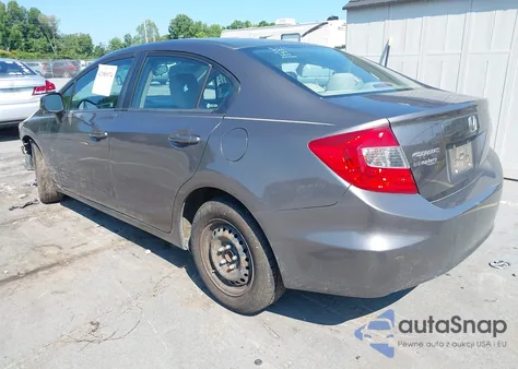 2012 Honda Civic Lx from USA, damaged, VIN 19XFB2F50CE070614